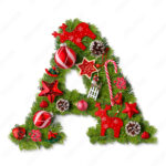 Christmas Alphabet Letter A Stock Foto | Adobe Stock Throughout Christmas Alphabet Letter A