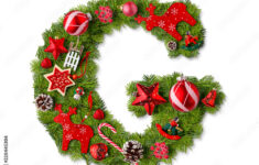 Christmas Alphabet Letter G Stock Photo | Adobe Stock within Christmas Alphabet Letter G