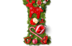 Christmas Alphabet Letter I Isolated On White Stock Photo - Alamy for Christmas Alphabet Letter I