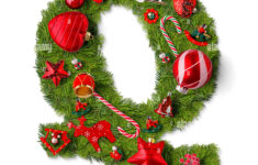 Christmas Alphabet Letter Q Isolated On White Stock Photo - Alamy with regard to Christmas Alphabet Letter Q