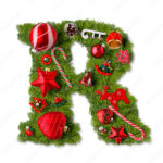 Christmas Alphabet Letter R Stock Photo | Adobe Stock Throughout Christmas Alphabet Letter R