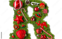 Christmas Alphabet Letter R Stock Photo | Adobe Stock throughout Christmas Alphabet Letter R