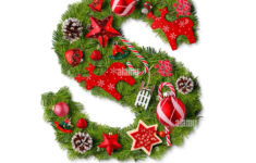 Christmas Alphabet Letter S Isolated On White Stock Photo - Alamy pertaining to Christmas Alphabet Letter S