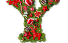 Christmas Alphabet Letter Y Isolated On White Stock Photo - Alamy in Christmas Alphabet Letter Y