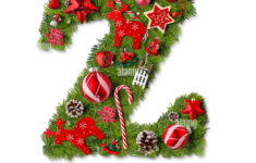 Christmas Alphabet Letter Z Isolated On White Stock Photo - Alamy intended for Christmas Alphabet Letter Z