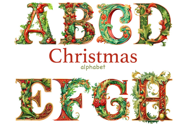 Free Christmas Alphabet