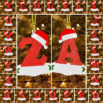 Christmas Alphabet Ornaments 26 Alphabet Personalized Ornaments Home Decor With Christmas Alphabet Ornaments