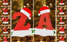 Christmas Alphabet Ornaments 26 Alphabet Personalized Ornaments Home Decor with Christmas Alphabet Ornaments