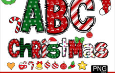 Christmas Alphabet Png Christmas Letters Numbers Clipart Santa with Christmas Alphabet Png