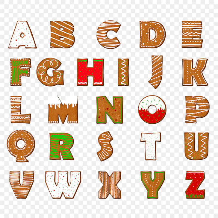 Christmas Alphabet PNG