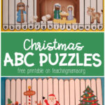 Christmas Alphabet Puzzles   Teaching Mama With Christmas Alphabet Puzzle