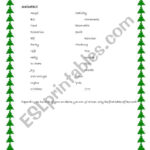 Christmas Alphabet Quiz   Esl Worksheetmarierose Within Christmas Alphabet Answers