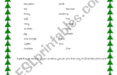 Christmas Alphabet Quiz - Esl Worksheetmarierose within Christmas Alphabet Answers