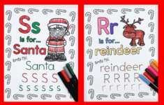 Christmas Alphabet Worksheets (26 Free Pages) throughout S Is For Santa A Christmas Alphabet