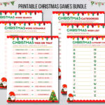 Christmas Game Bundle, Printable Christmas Party Games Instant For Christmas Alphabet Answers