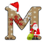 Christmas Letter M Decoration Throughout Christmas Alphabet Letter M