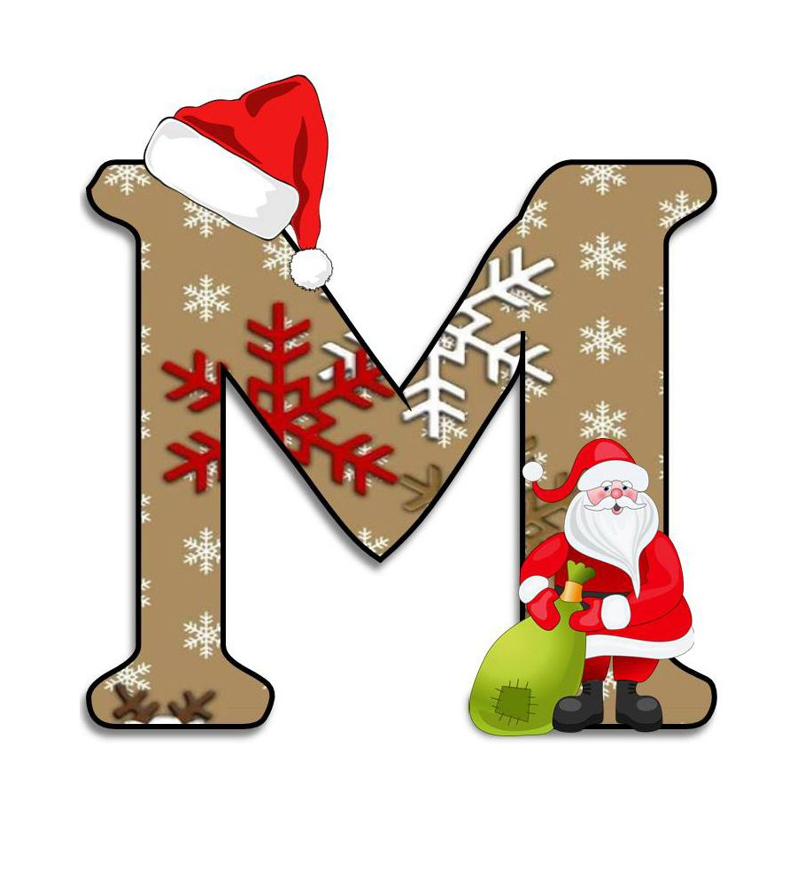 Christmas Letter M Decoration throughout Christmas Alphabet Letter M