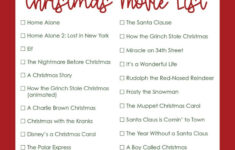 Christmas Movie Lists | Printabulls with regard to Alphabetical List Of Christmas Movies