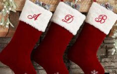Christmas Stocking Letters - Iron On Monogram Script Letter within Alphabet Letters For Christmas Stockings