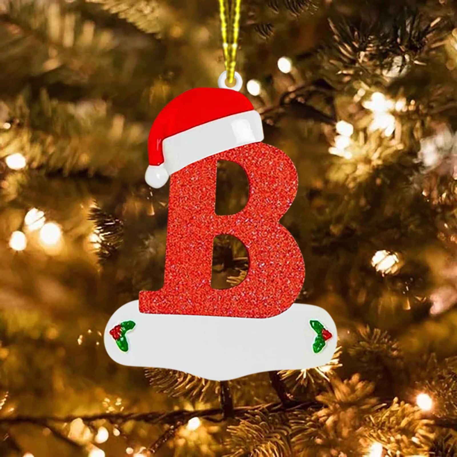 Christmas Tree Ornaments Christmas Decorations Christmas Alphabet Ornaments 26 Alphabet Personalized Ornaments Christmas Personalized Home Decor inside Christmas Alphabet Ornaments