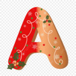 Cookies Alphabet Vector Design Images, Letter A Cookie Alphabet In Christmas Alphabet Letter A