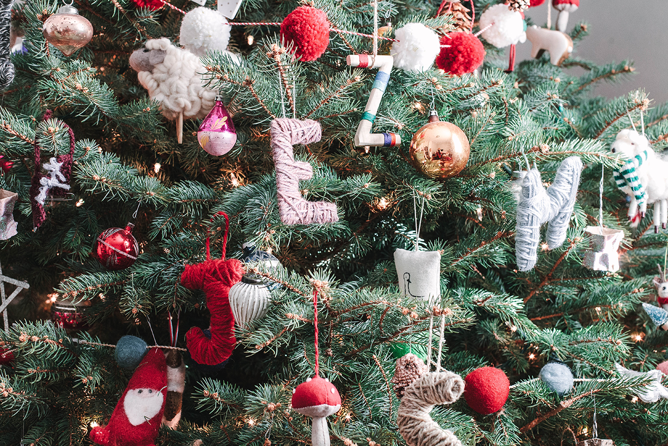 Diy | Kid-Friendly Christmas Ornaments - Yarn Letters - A Daily intended for Alphabet Letter Christmas Tree Ornaments