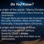 Do You Know? The Origin Of The Words “Merry Christmas”   Ppt Download Intended For Alphabetical Meaning Of Christmas