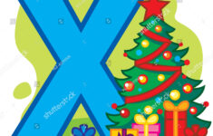 English Alphabet Letter X Christmas Stock Vector (Royalty Free intended for Christmas Alphabet Letter X