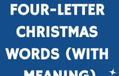 Four-Letter Christmas Words (With Meaning) pertaining to Alphabetical Meaning Of Christmas