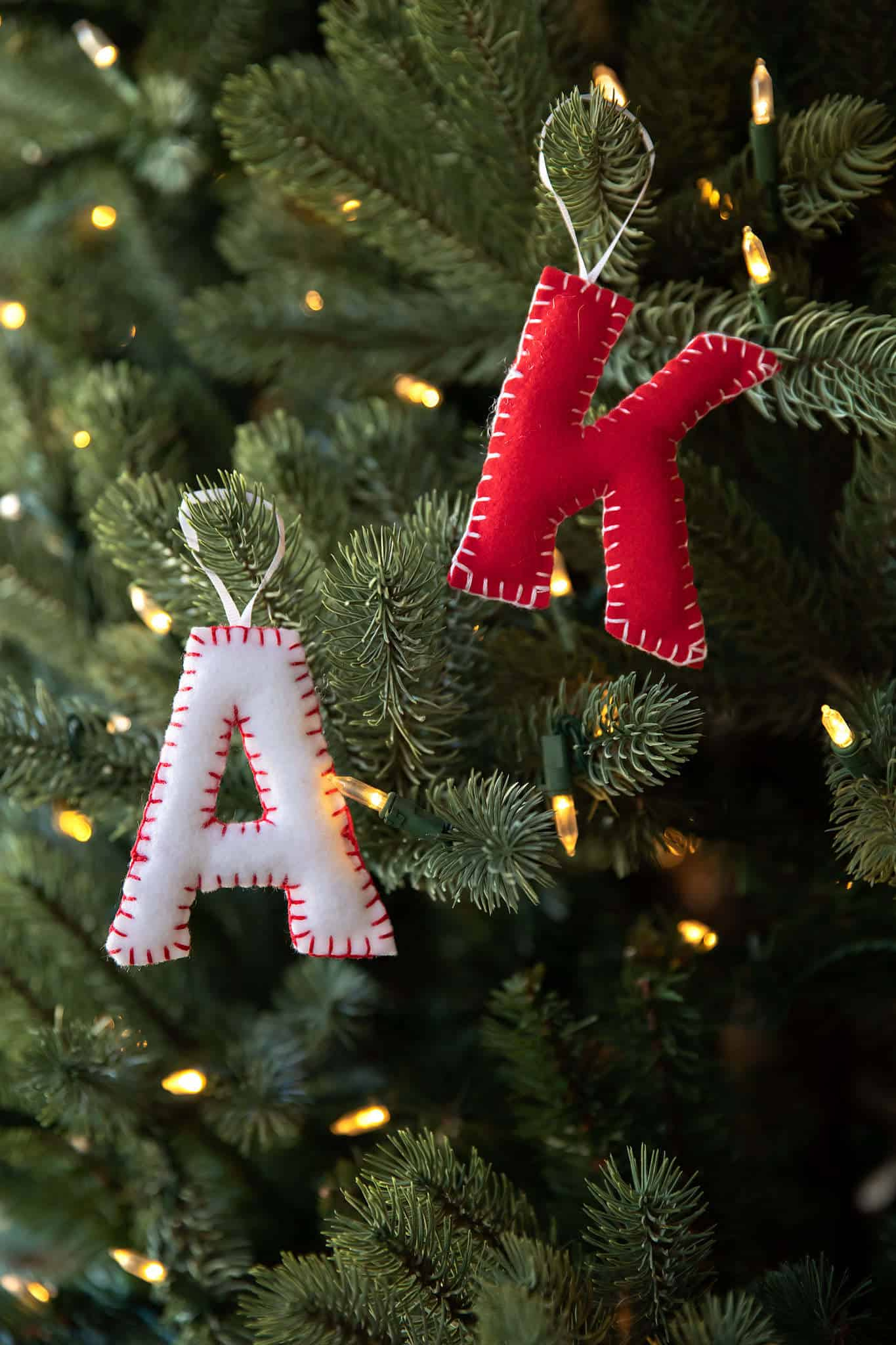 Free Pdf Pattern- Alphabet Felt Ornament regarding Alphabet Christmas Ornament