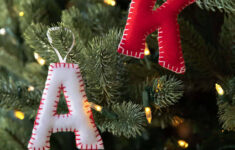 Free Pdf Pattern- Alphabet Felt Ornament throughout Alphabet Letter Christmas Decorations