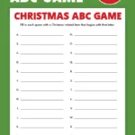 Free Printable Christmas Abc Game   Pjs And Paint For Christmas Alphabet Game Answers