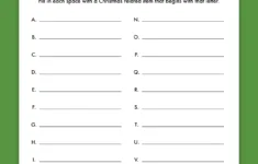 Free Printable Christmas Abc Game - Pjs And Paint for Christmas Alphabet Game Answers