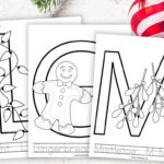 Free Printable Christmas Alphabet Coloring Pages For Preschoolers With Christmas Alphabet Coloring