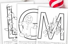 Free Printable Christmas Alphabet Coloring Pages For Preschoolers with Christmas Alphabet Coloring