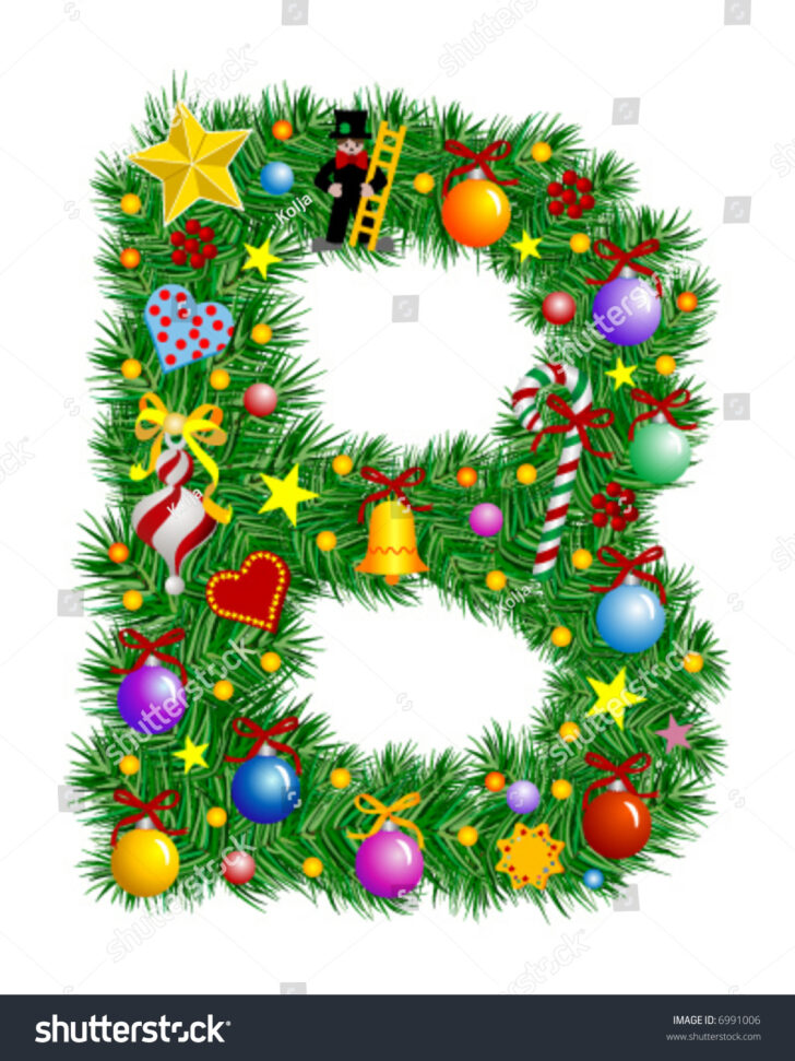 Christmas Alphabet Letter B