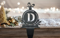Letter D Stocking Hook with Alphabet Christmas Stocking Holders