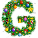 Letter G Christmas Tree Decoration Alphabet Stock Vector (Royalty Intended For Christmas Alphabet Letter G