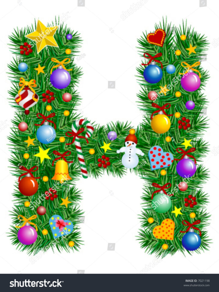 Christmas Alphabet Letter H