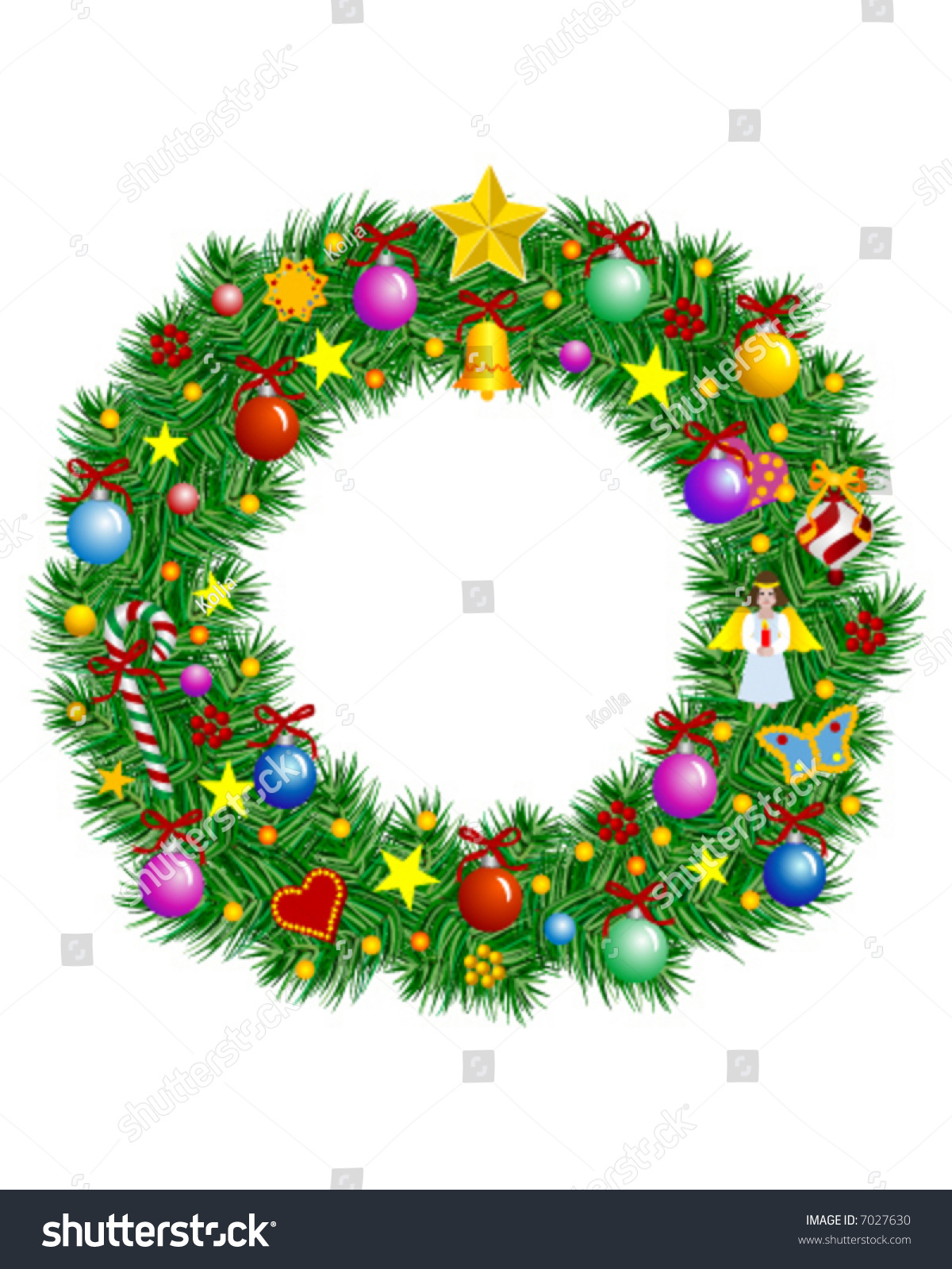 Letter O Christmas Decoration Part Full Stock Vector (Royalty Free throughout Christmas Alphabet Letter O