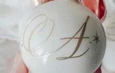 Luxury Alphabet Christmas Bauble - Holly &amp; Co in Alphabet Christmas Baubles