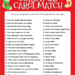 Match The Christmas Carol Game (Free Printable!)   Play Party Plan With Alphabetical List Of Christmas Carols With Lyrics