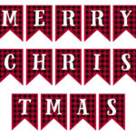 Merry Christmas Lettering   15 Free Pdf Printables | Printablee In Christmas Alphabet Banner