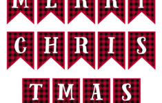 Merry Christmas Lettering - 15 Free Pdf Printables | Printablee in Christmas Alphabet Banner