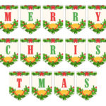 Merry Christmas Lettering   15 Free Pdf Printables | Printablee Regarding Christmas Alphabet Banner