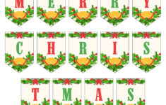 Merry Christmas Lettering - 15 Free Pdf Printables | Printablee regarding Christmas Alphabet Banner