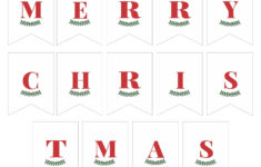 Merry Christmas Lettering - 15 Free Pdf Printables | Printablee with regard to Christmas Alphabet Banner