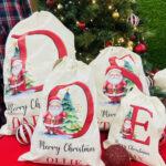 Personalised Christmas Alphabet Sack In Alphabet Christmas Sacks