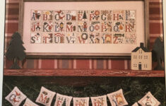 Prairie Schooler Book 64 / Christmas Alphabet / Cross Stitch Chart inside Prairie Schooler Christmas Alphabet