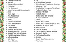 Printable Christmas Movie List inside Alphabetical List Of Christmas Movies